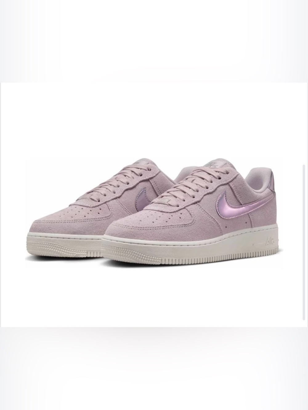 NWT Nike Air Force 1 ‘07 SE Platinum Violet size 7.5
